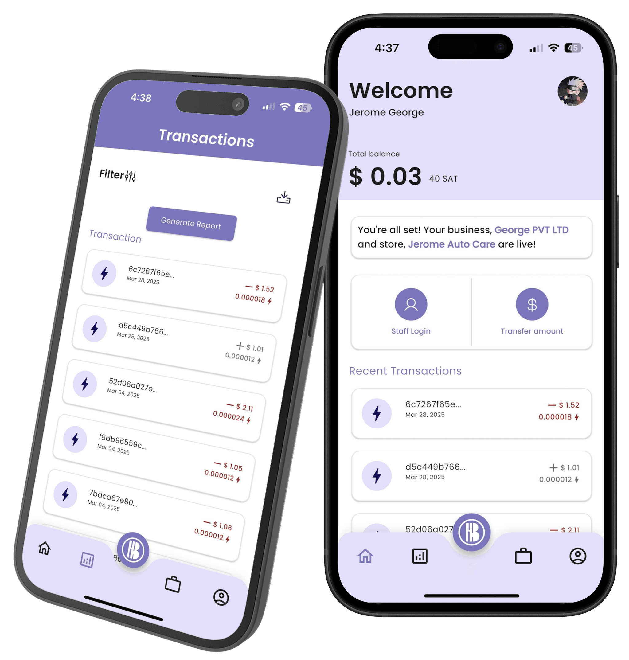 dashboard screenshot of bitmo